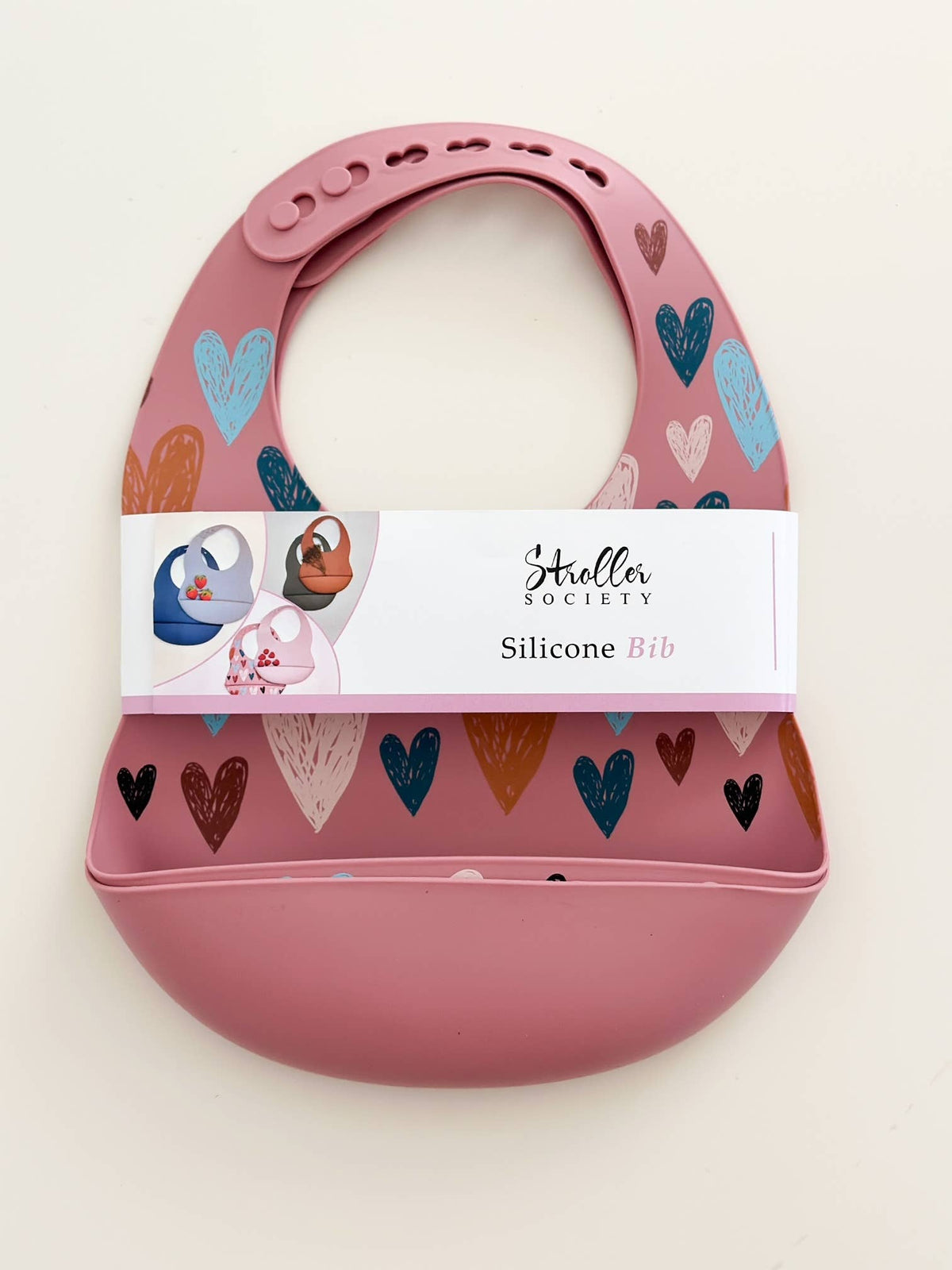 Hearts and Rose - Baby Bibs
