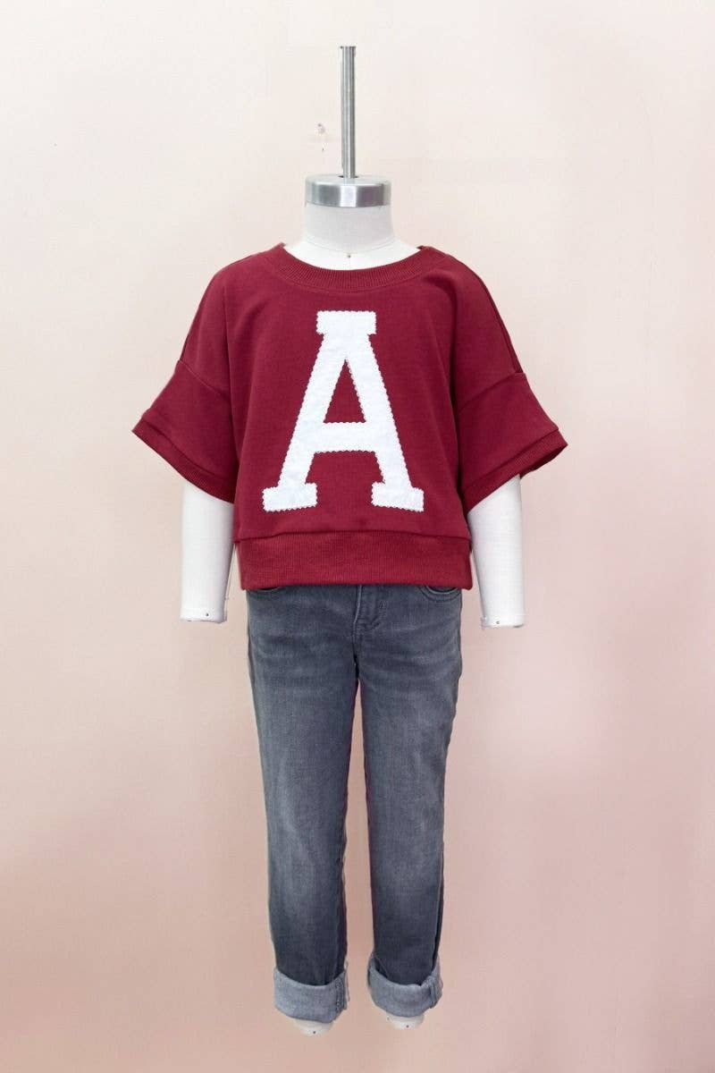 Crimson & White Oversized Sweatshirt