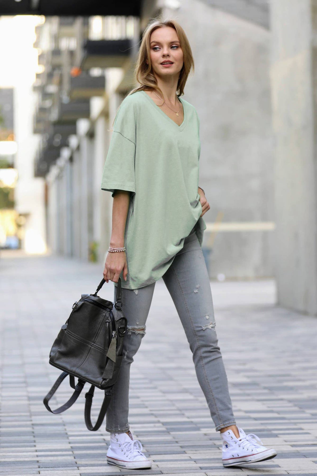 Oversized Cotton Boyfriend Box Tee