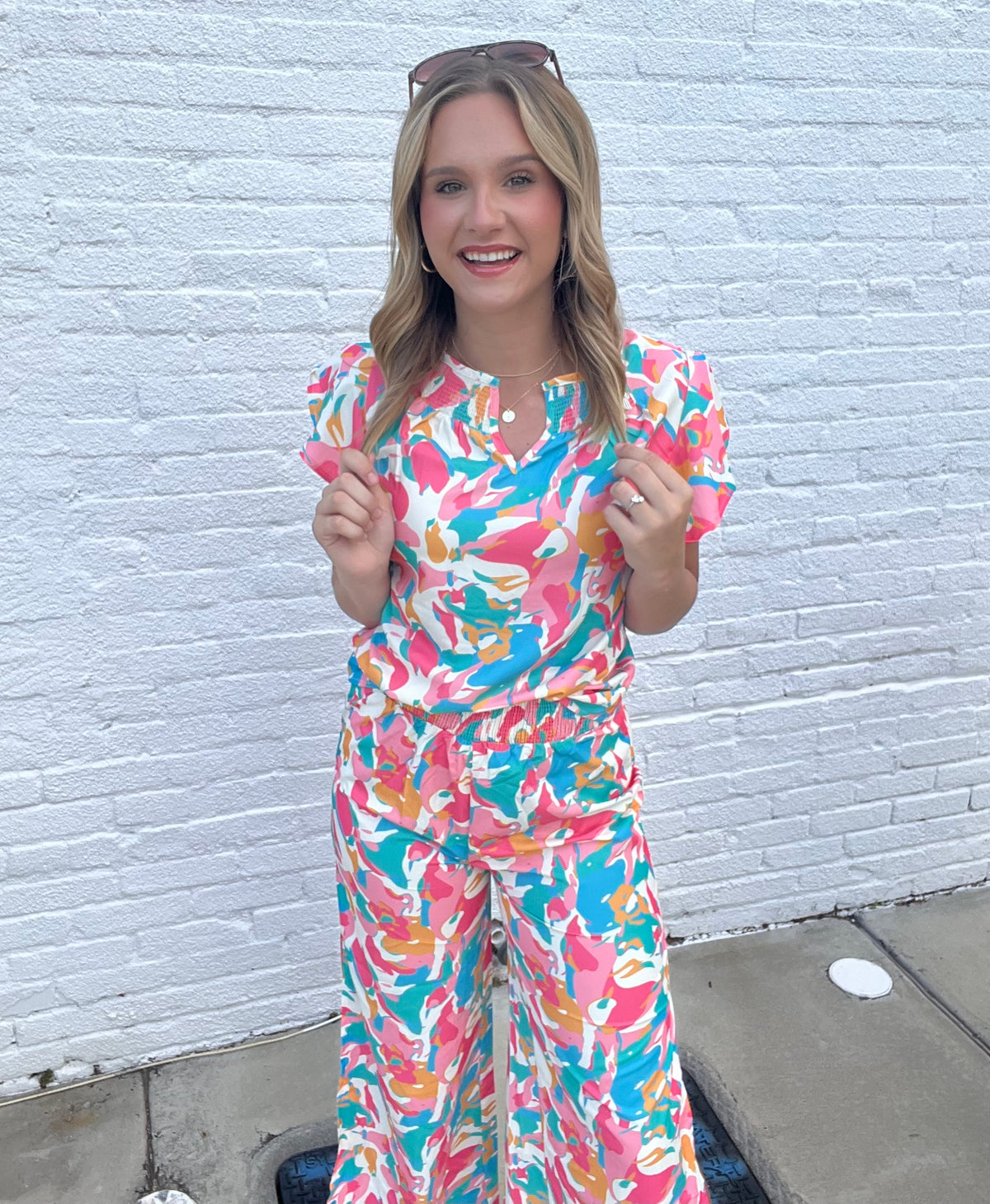Ruffled Floral Set