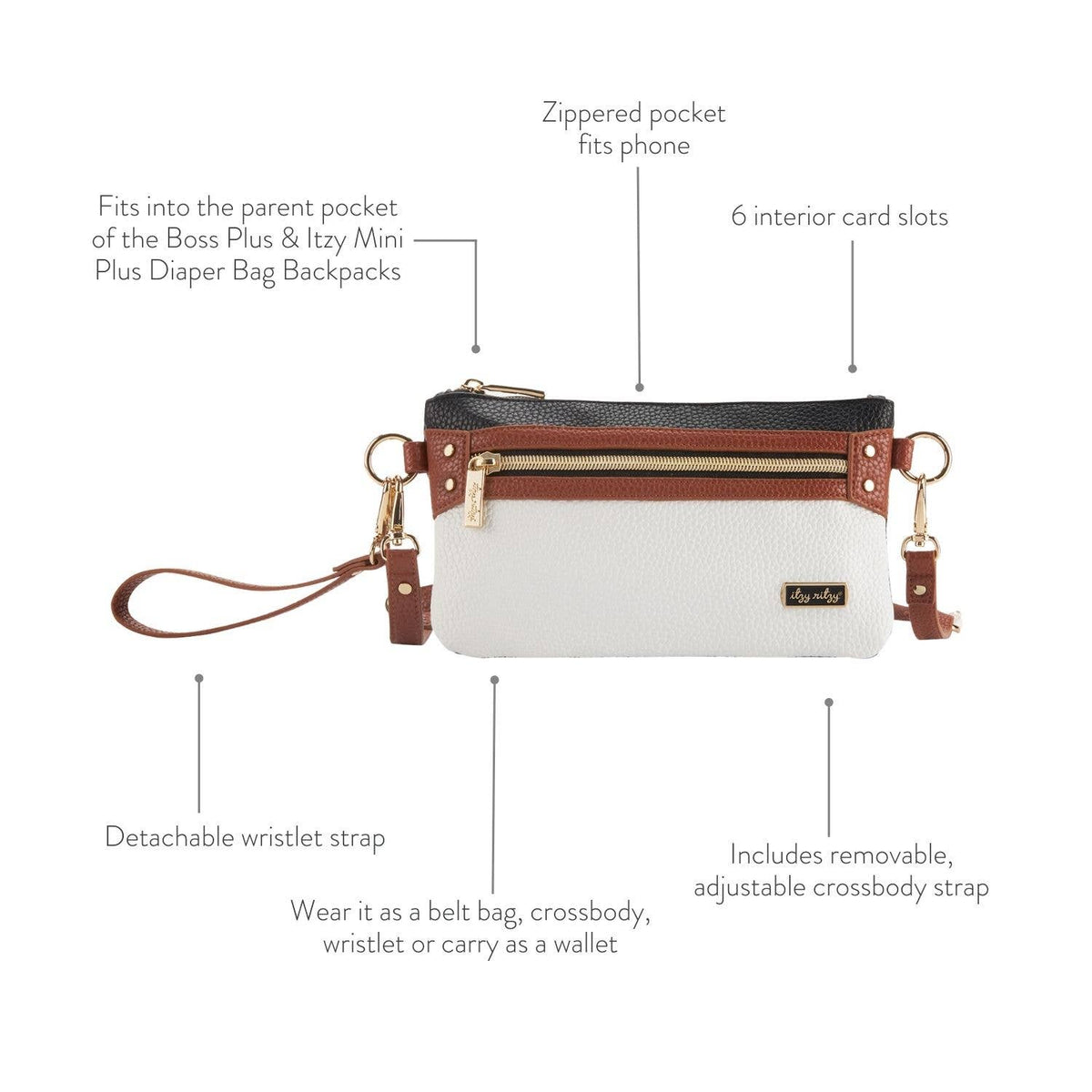 Cognac Boss Pouch™ Wallet by Itzy Ritzy