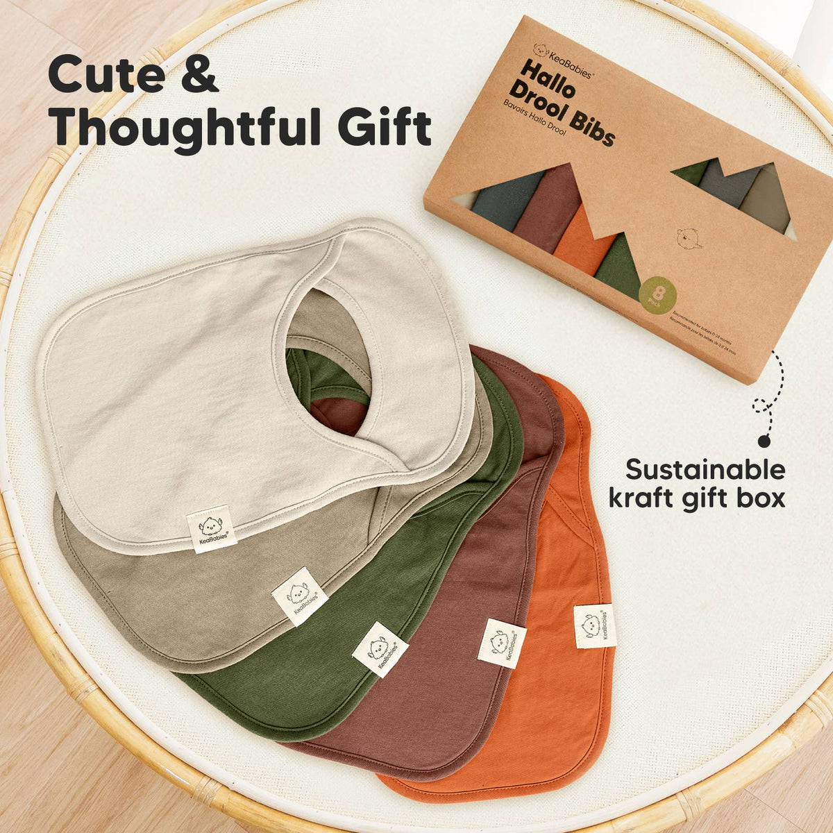 Brick 8-Pack Hallo Drool Bibs