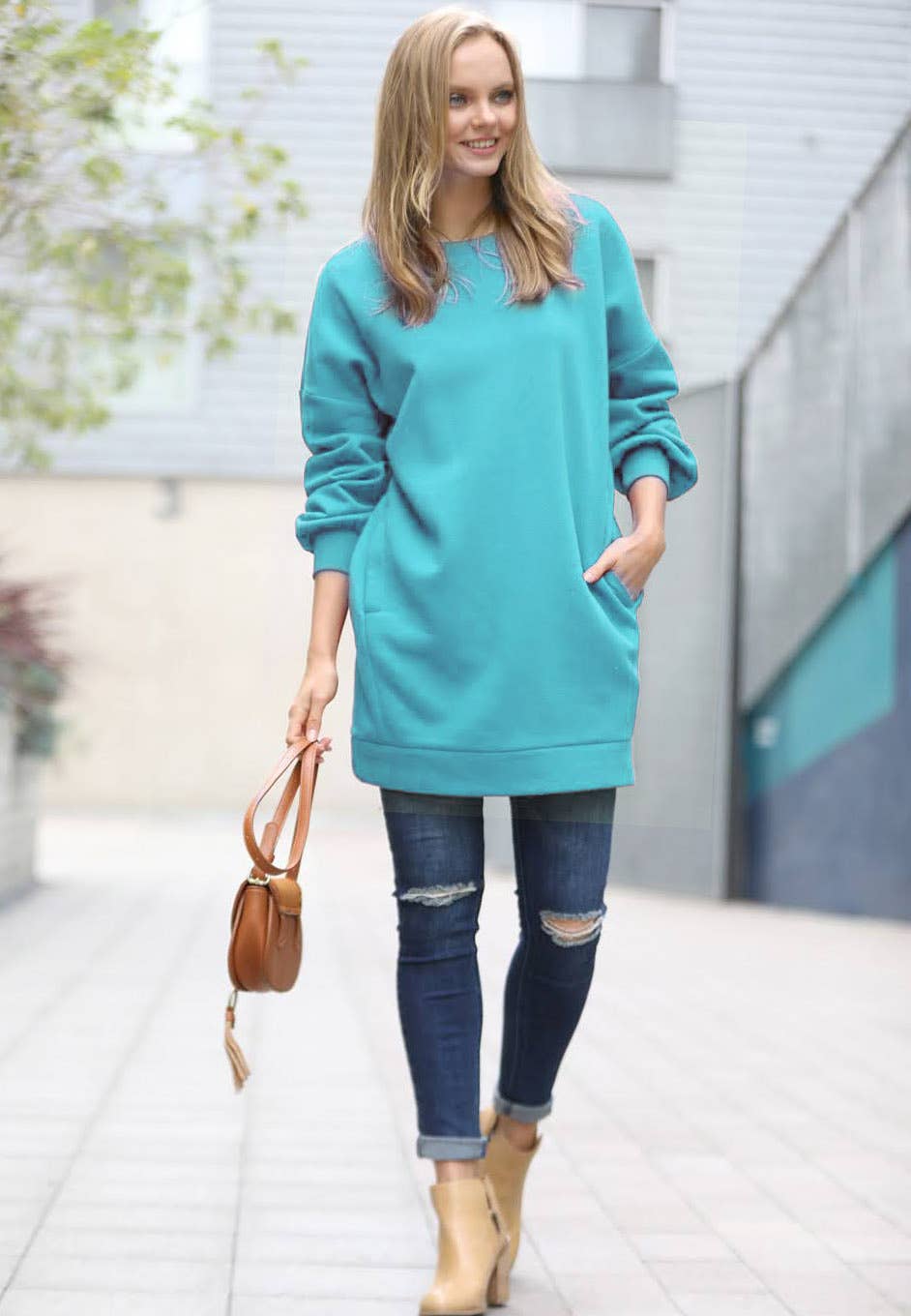 Sweatshirt Tunic Dress