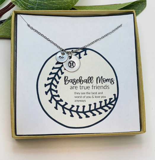 Baseball Necklace, Team Necklace, Baseball Mom