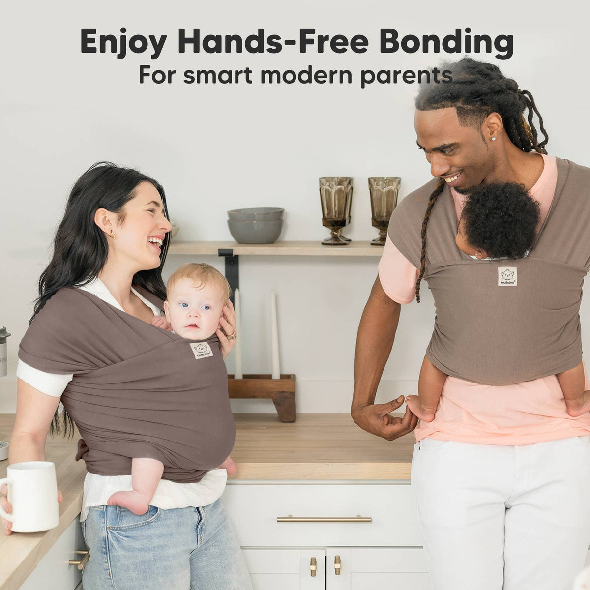 Copper Gray KB OG Baby Wrap Carrier