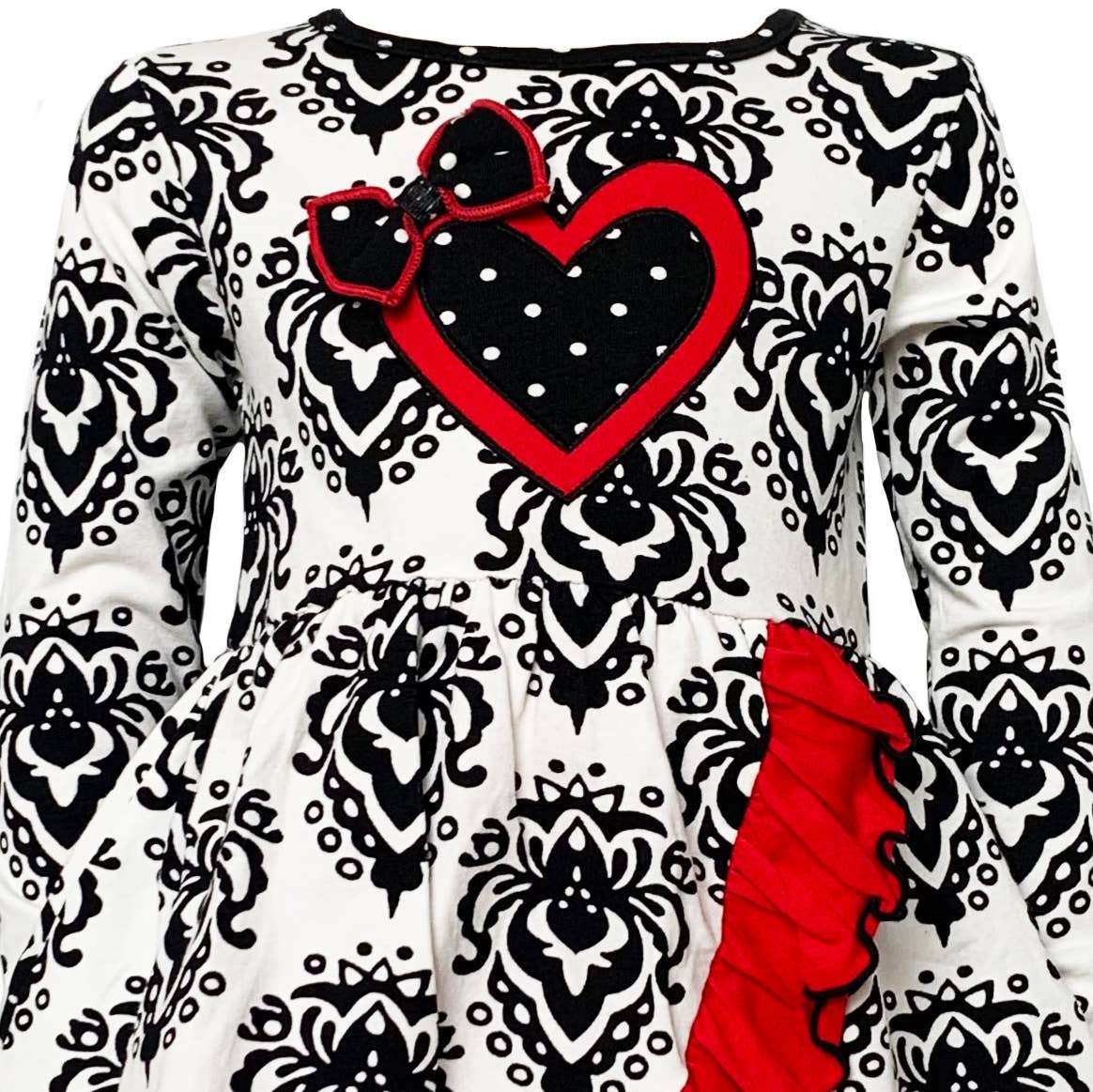 ***SALE*** Damask Heart Red Leggings 2pc Set