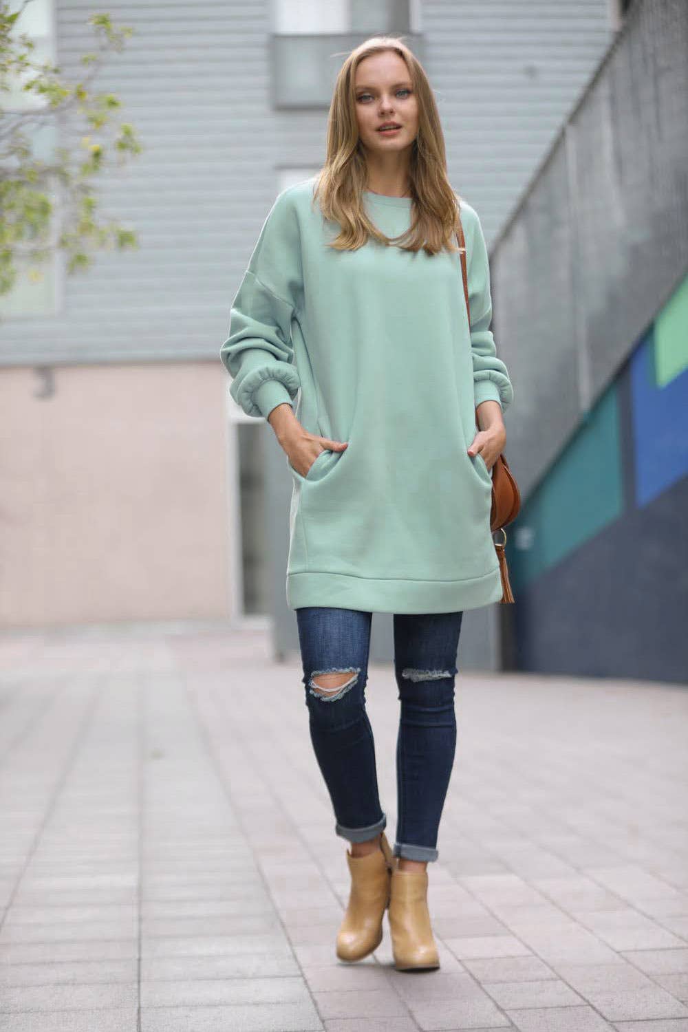 Sweatshirt Tunic Dress