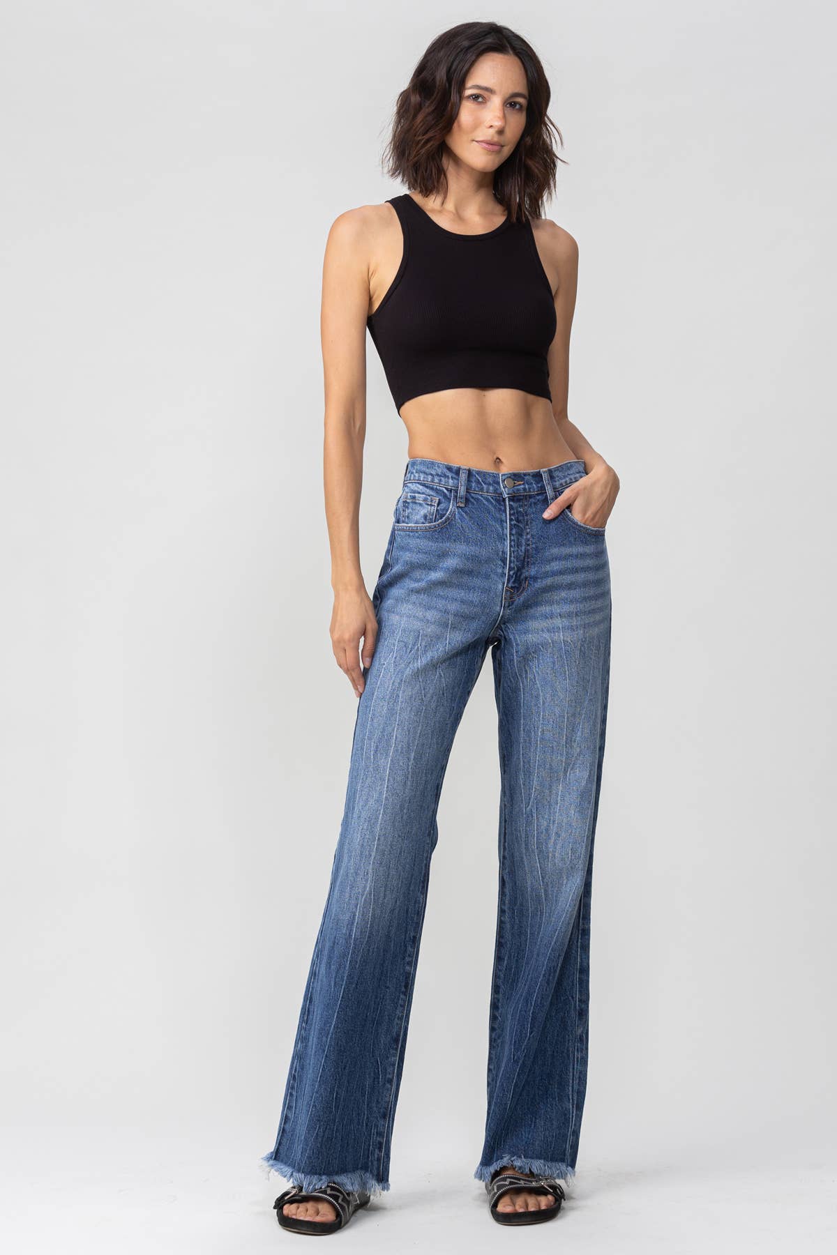 High Rise Wide Leg