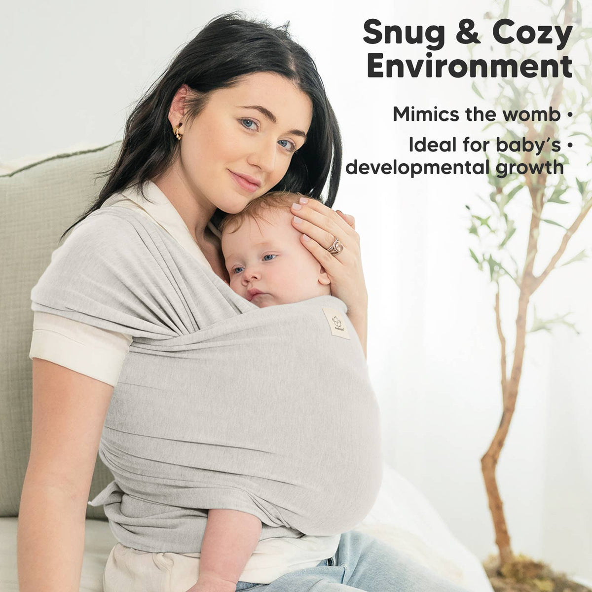 Rhino Gray KB OG Baby Wrap Carrier