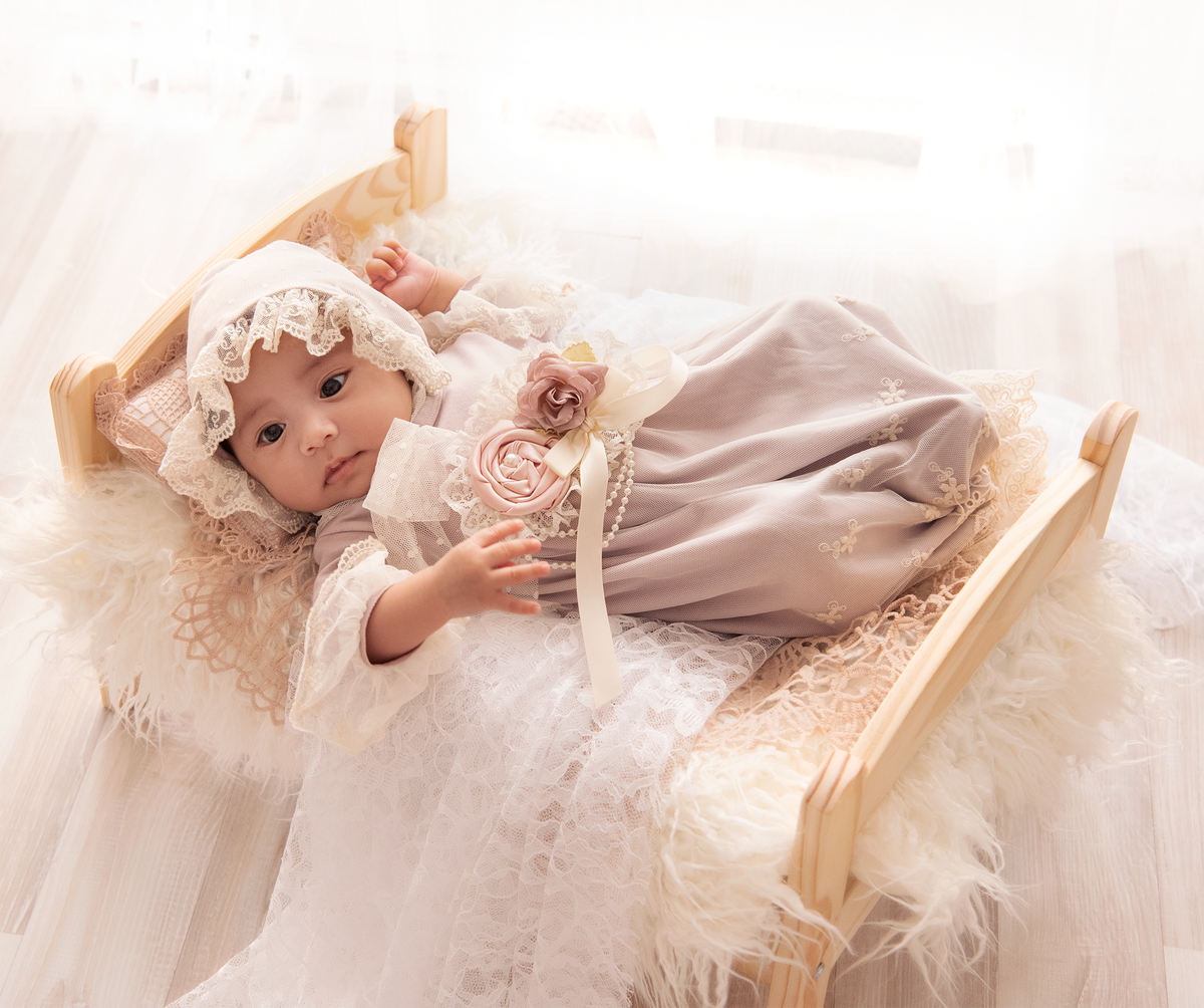 Frilly Frocks Genevie Unisex Gown for Infants & Toddlers