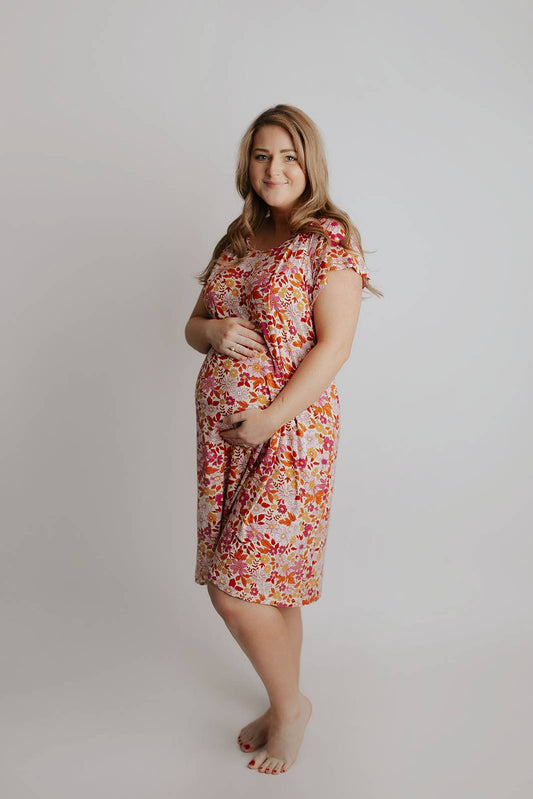 Wild Child Maternity Mommy Labor & Delivery/Nursing Gown