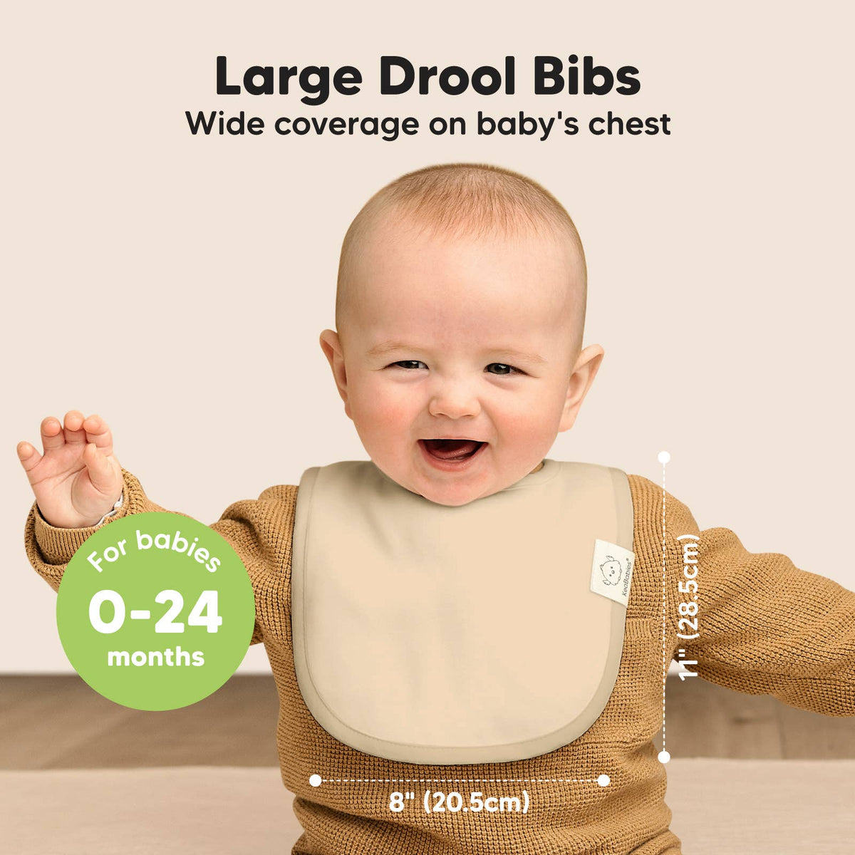 Mauve 8-pack Urban Drool Bibs
