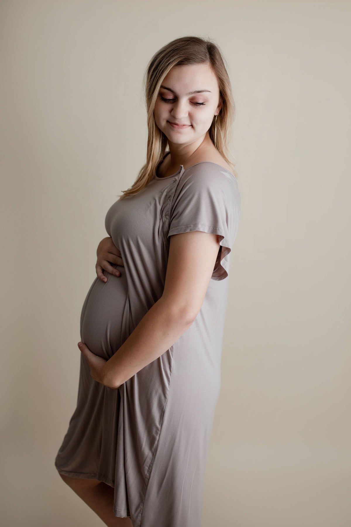 Harbor Mist Maternity Mommy Labor &Delivery, Nursing Gown