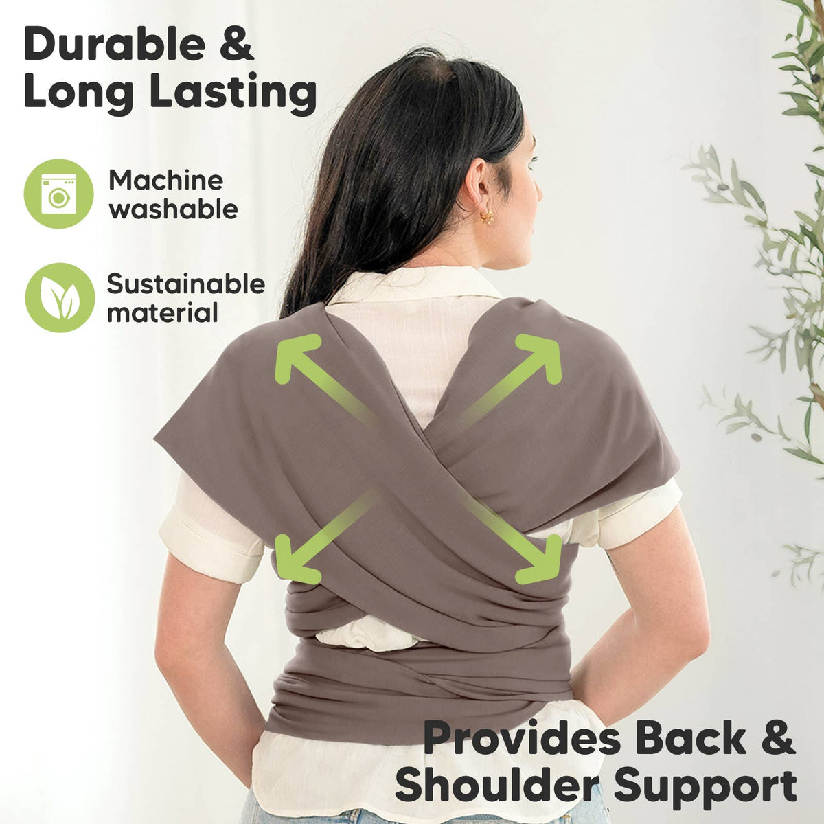Copper Gray KB OG Baby Wrap Carrier