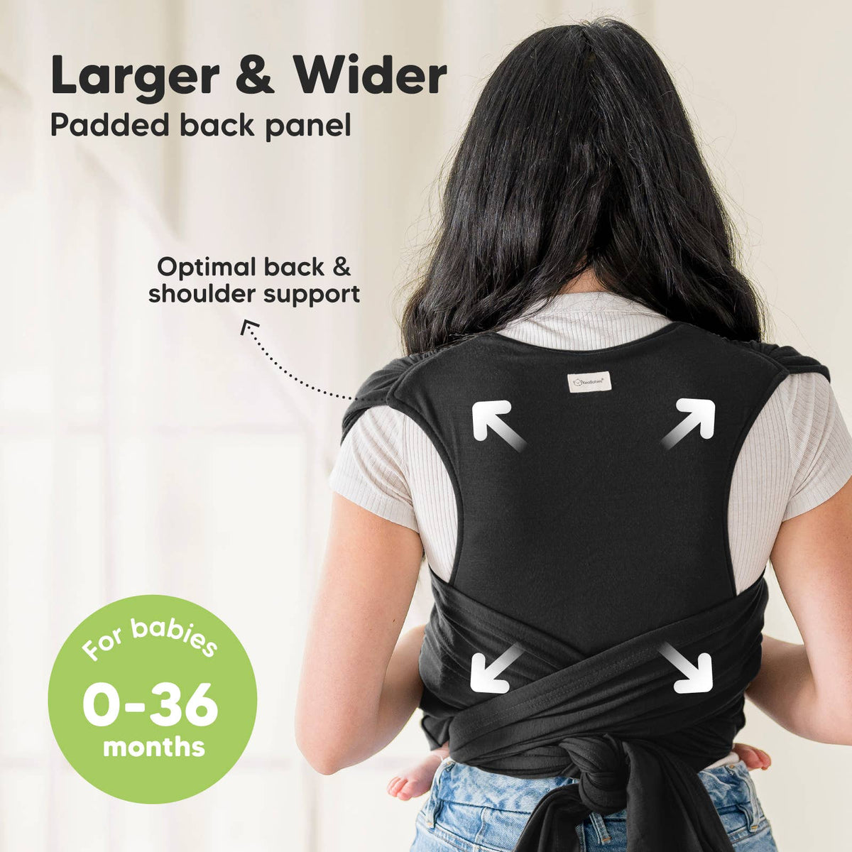 Trendy Black KB D-Lite Wrap Carrier