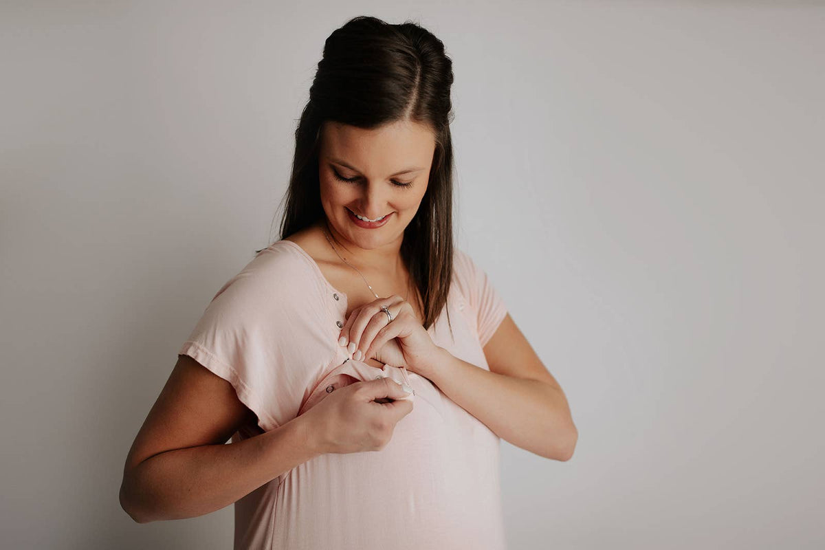 Heavenly Pink Mommy Labor & Delivery, Nursing Gown
