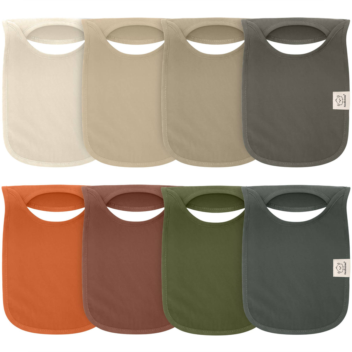 Brick 8-Pack Hallo Drool Bibs
