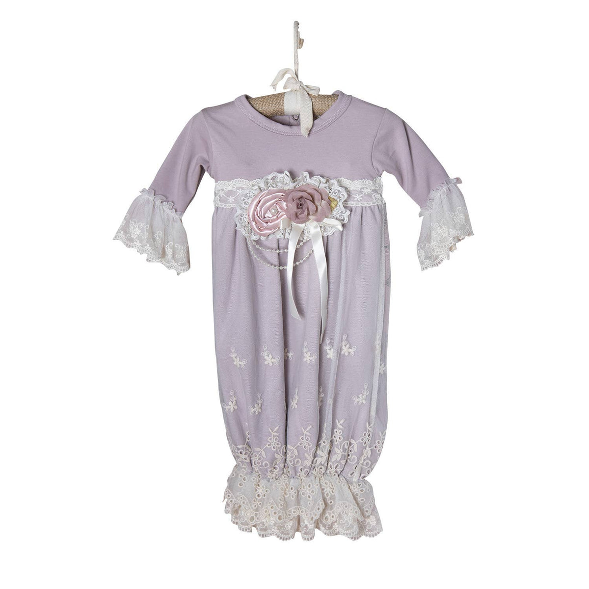 Frilly Frocks Genevie Unisex Gown for Infants & Toddlers
