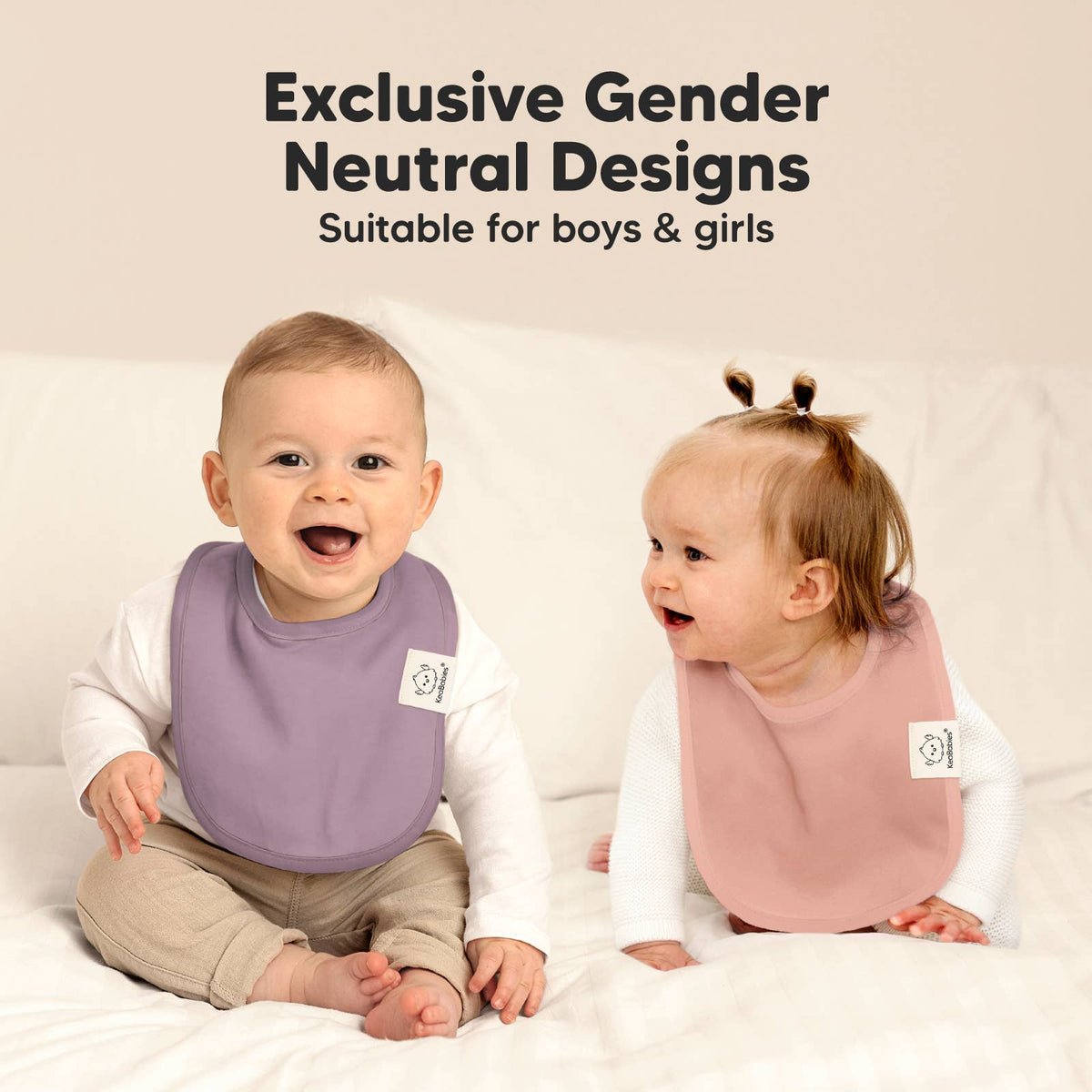 Mauve 8-pack Urban Drool Bibs