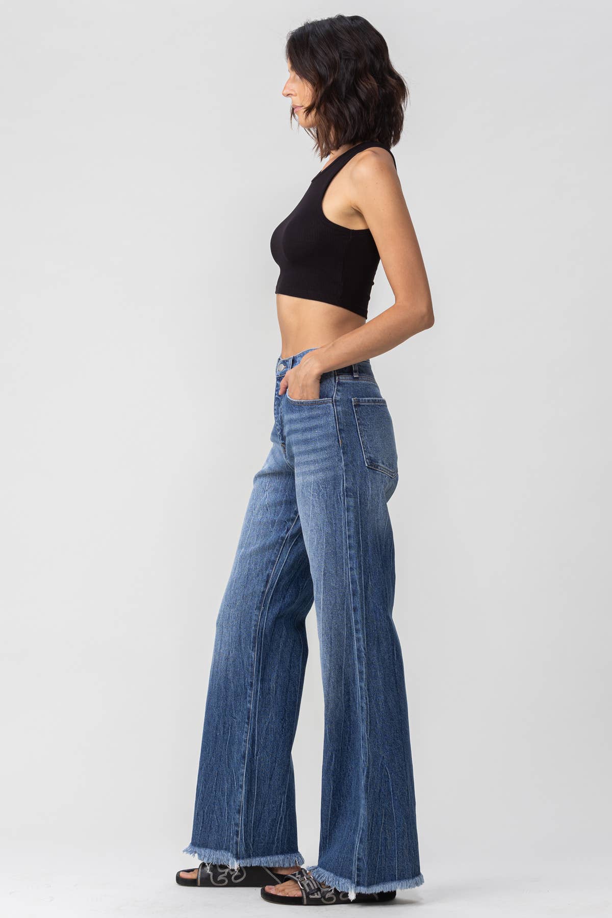 High Rise Wide Leg
