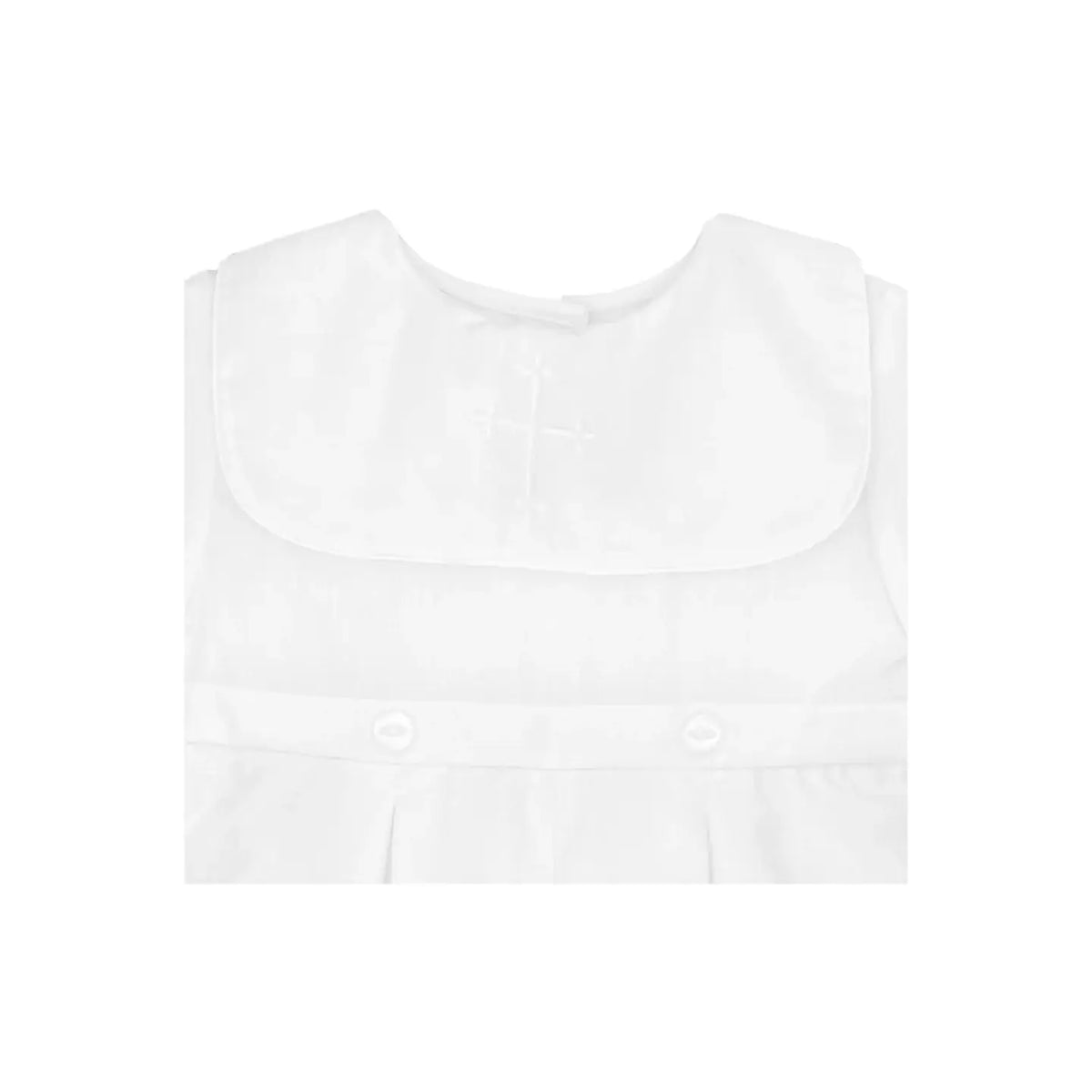 Embroidered Cross Christening Romper