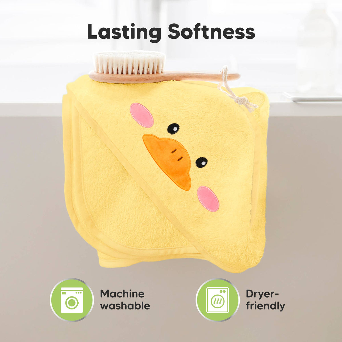 Duck KB Cuddle Baby Hooded Towel