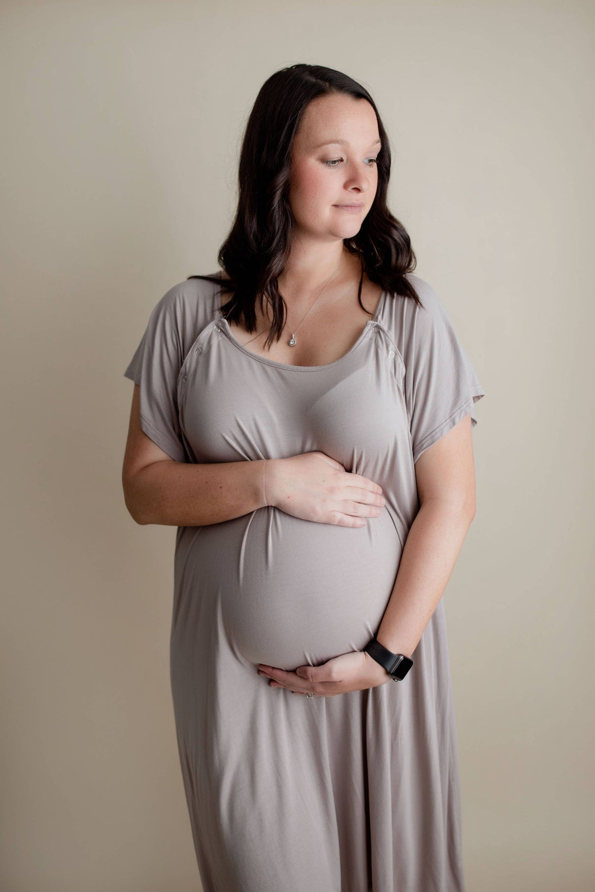 Harbor Mist Maternity Mommy Labor &Delivery, Nursing Gown