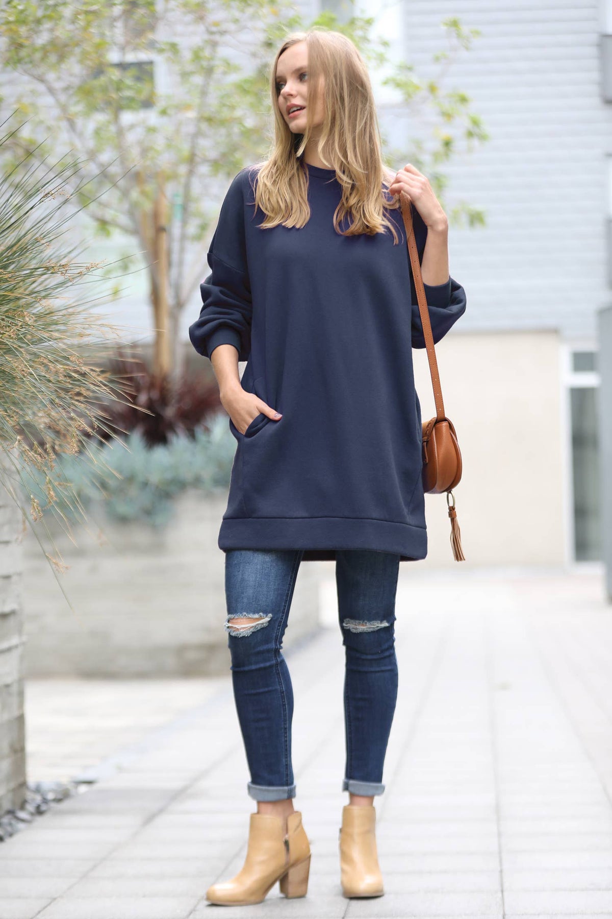 Sweatshirt Tunic Dress