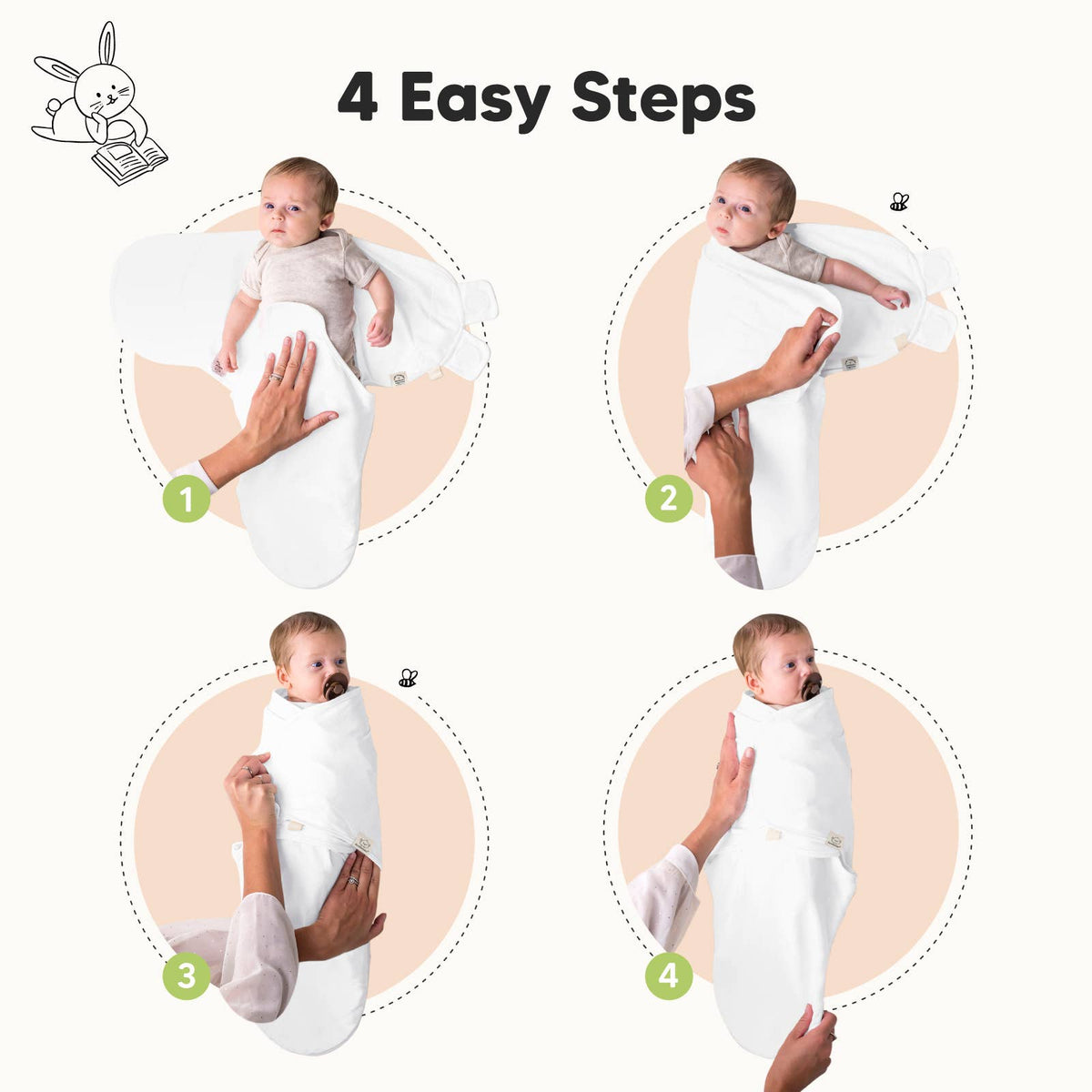 Candy - 3pk Soothe Baby Swaddles 0-3 Months