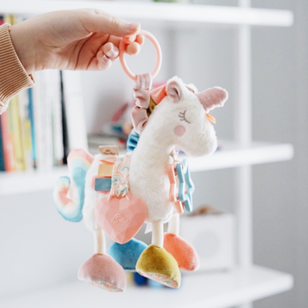 Unicorn Link & Love™ Activity Plush w/Teether Toy