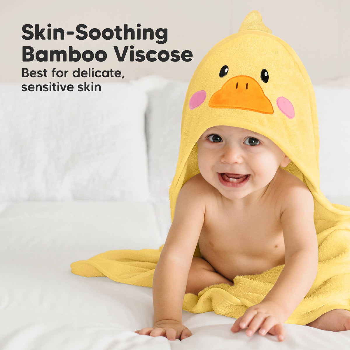 Duck KB Cuddle Baby Hooded Towel