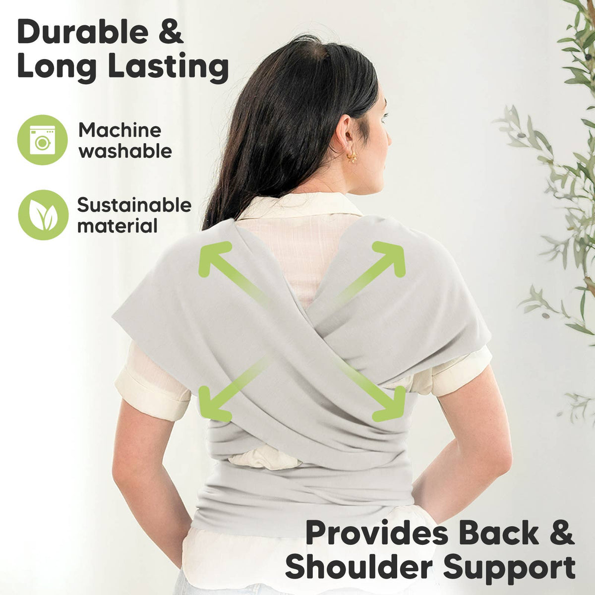 Rhino Gray KB OG Baby Wrap Carrier