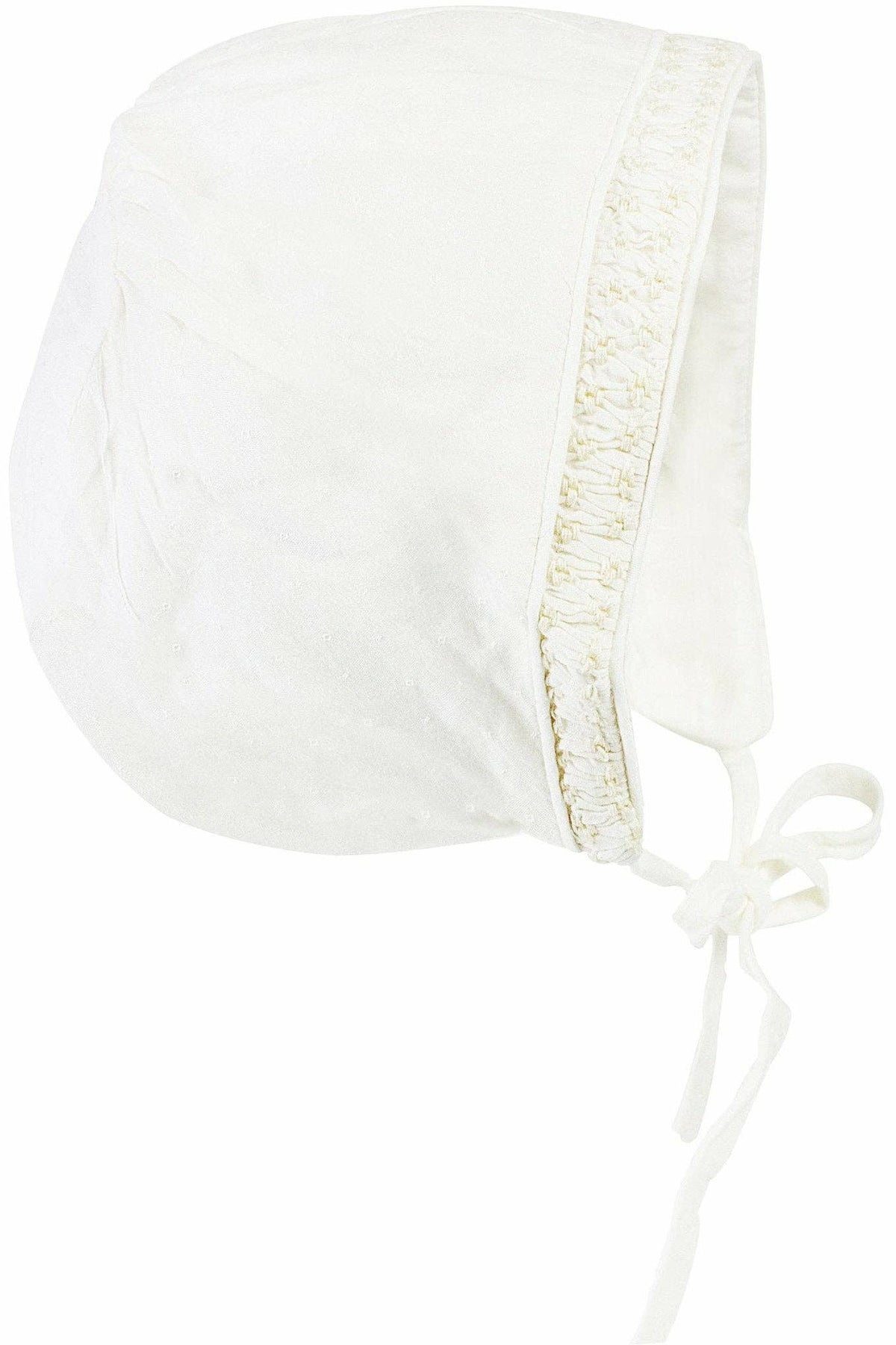 Baby Girls Classic Bishop Dress & Bonnet - Cream