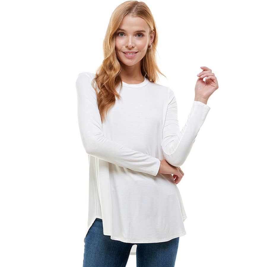 Crew Neck Long Sleeve Top