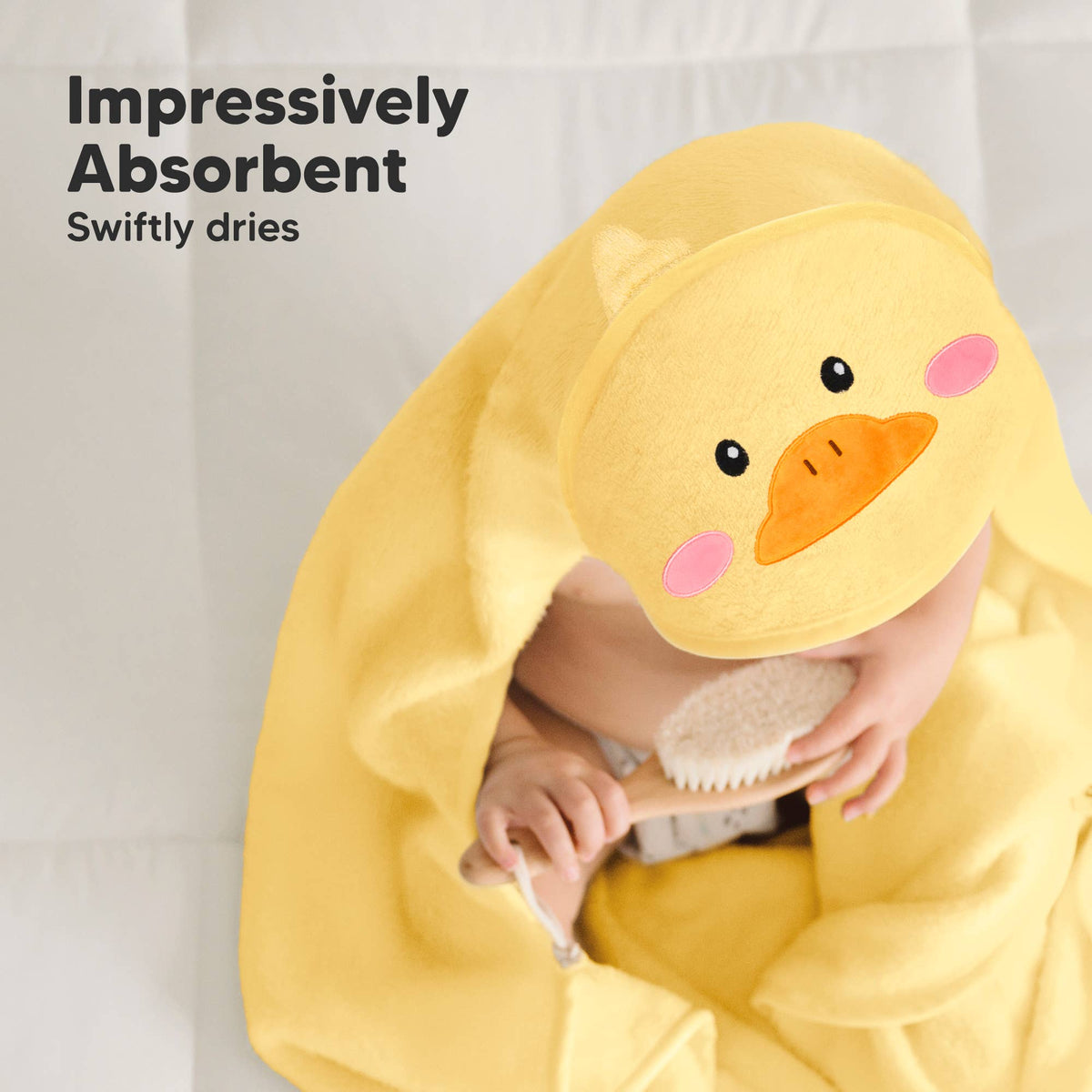 Duck KB Cuddle Baby Hooded Towel