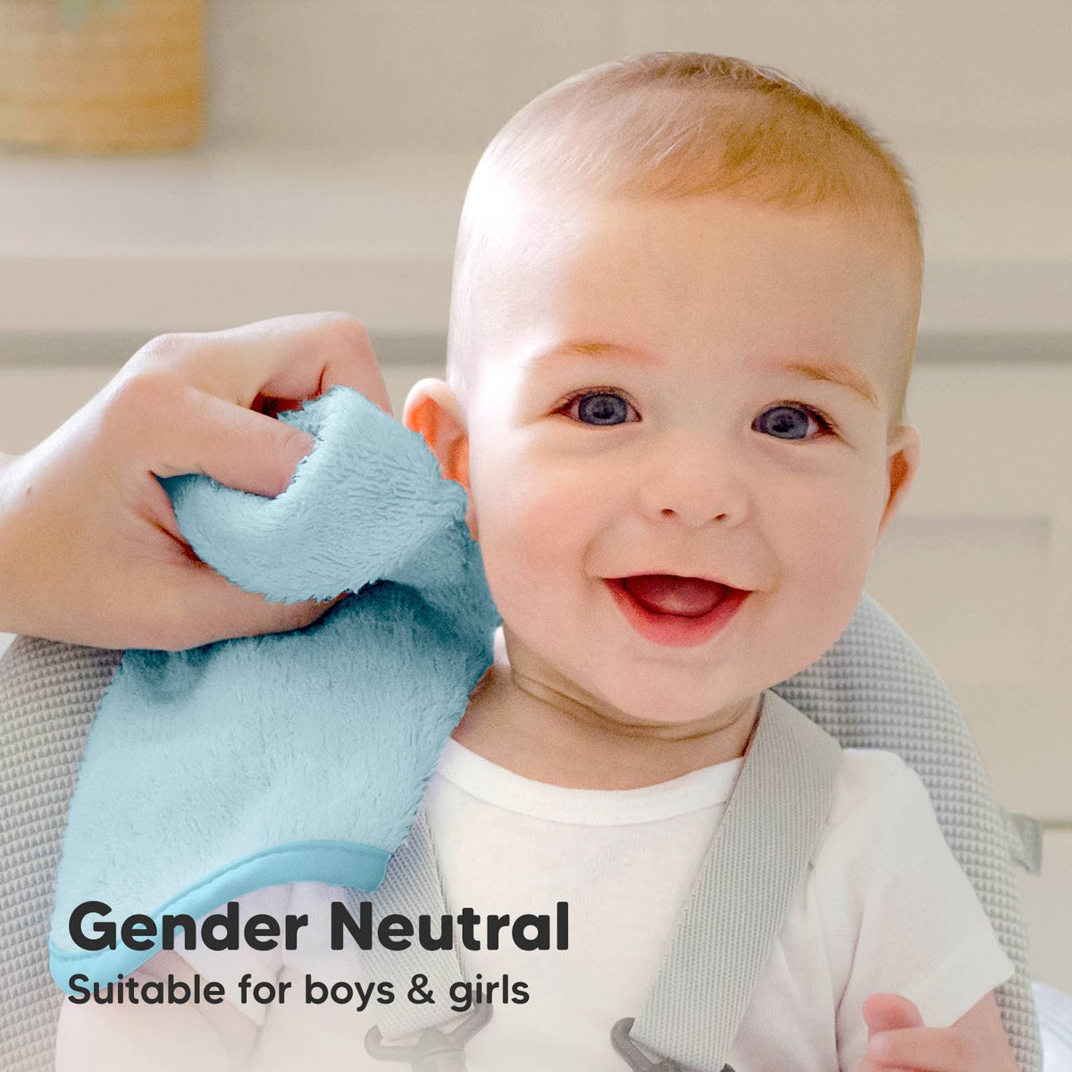 Bravo Blue - 6-Pack Baby Wash Cloths