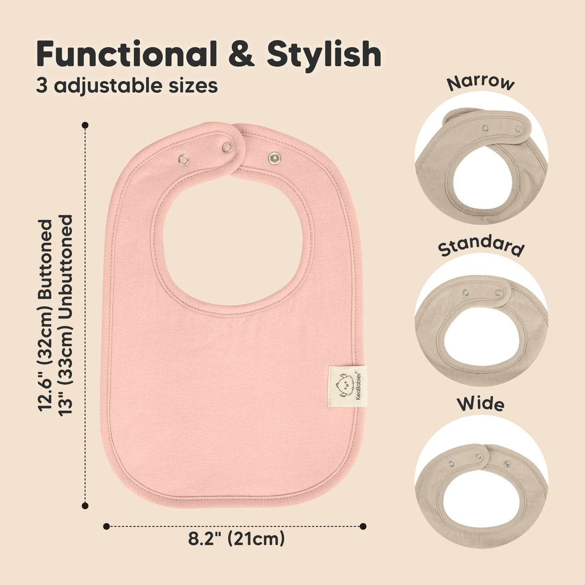 Dawn 8-Pack Coast Drool Bibs
