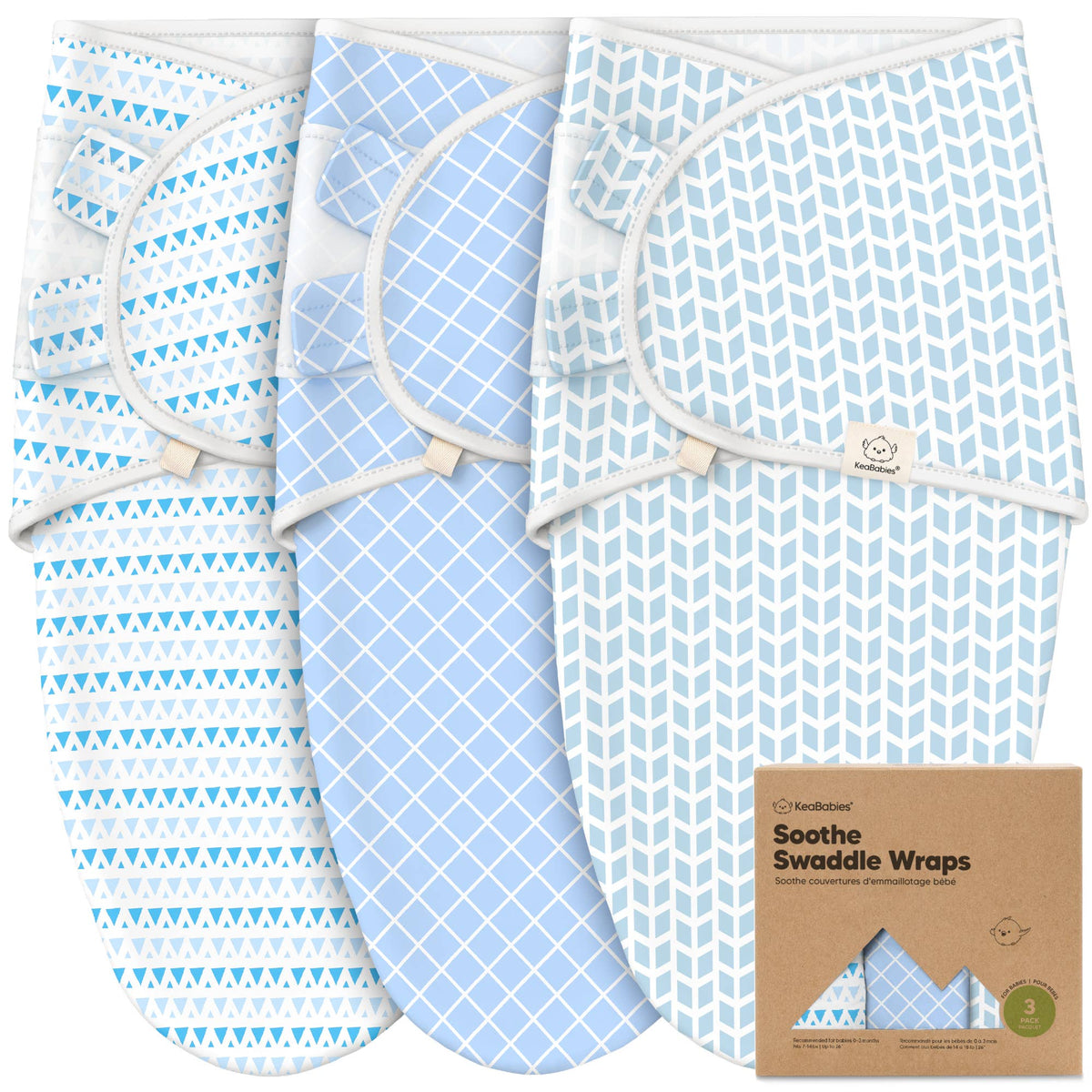 Storm-3pk Soothe Baby Swaddles 0-3 Months