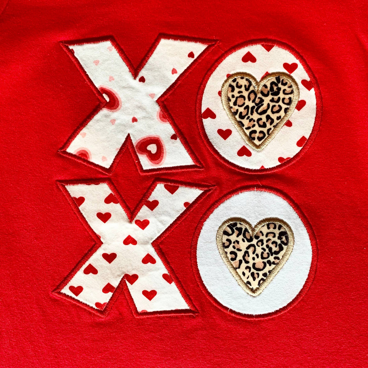 ***Sale*** Baby Girls XOXO Red Long Sleeve Cotton Romper - 18/24M