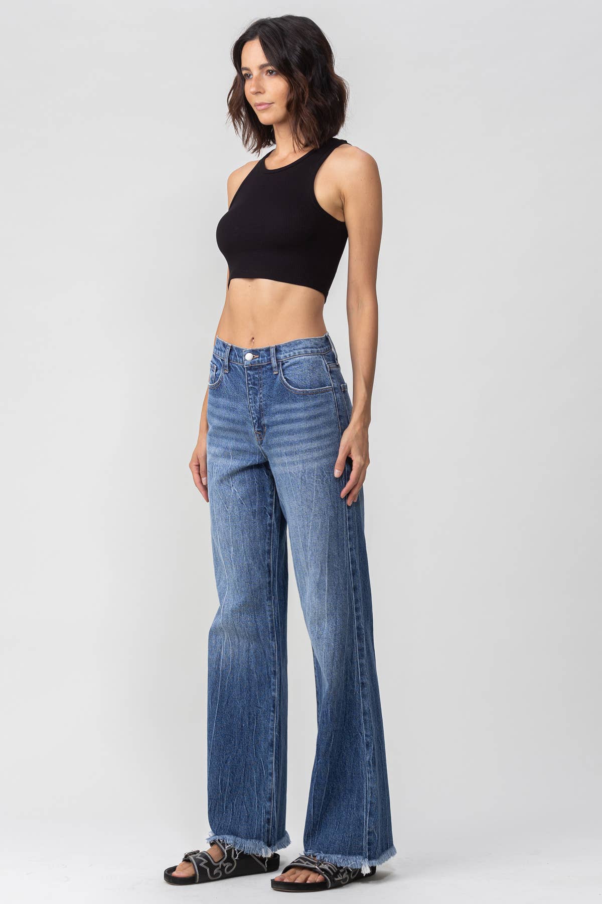 High Rise Wide Leg