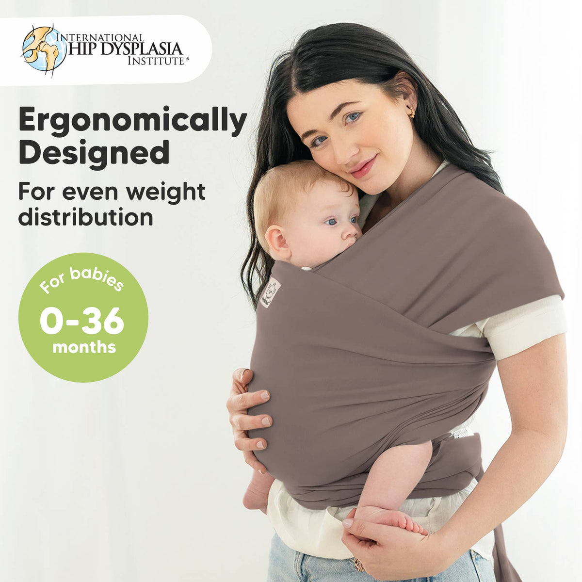 Copper Gray KB OG Baby Wrap Carrier