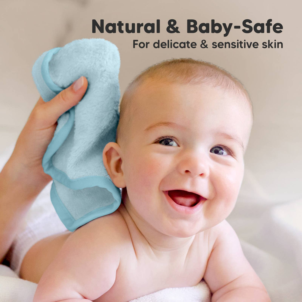 Bravo Blue - 6-Pack Baby Wash Cloths