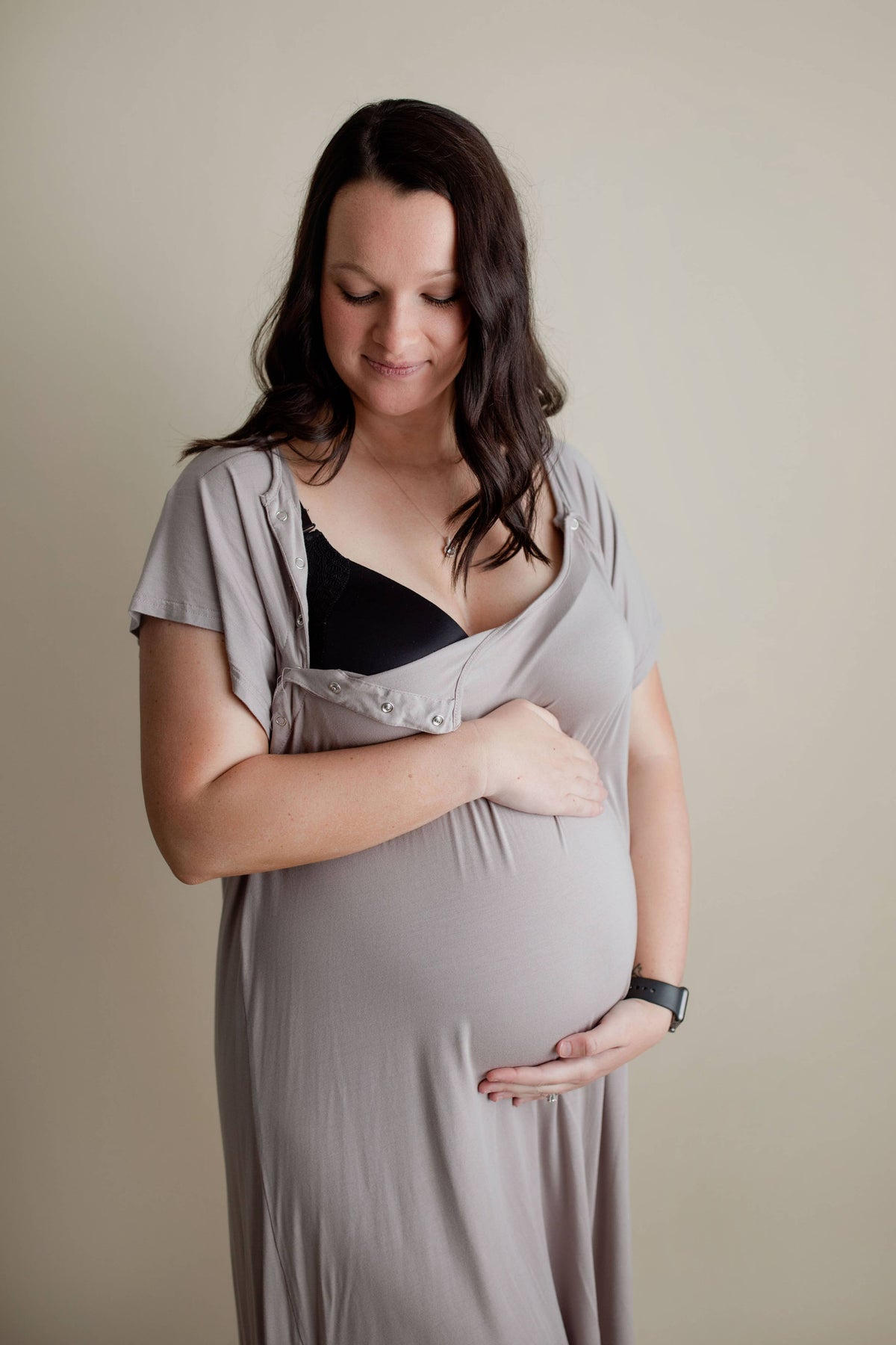 Harbor Mist Maternity Mommy Labor &Delivery, Nursing Gown