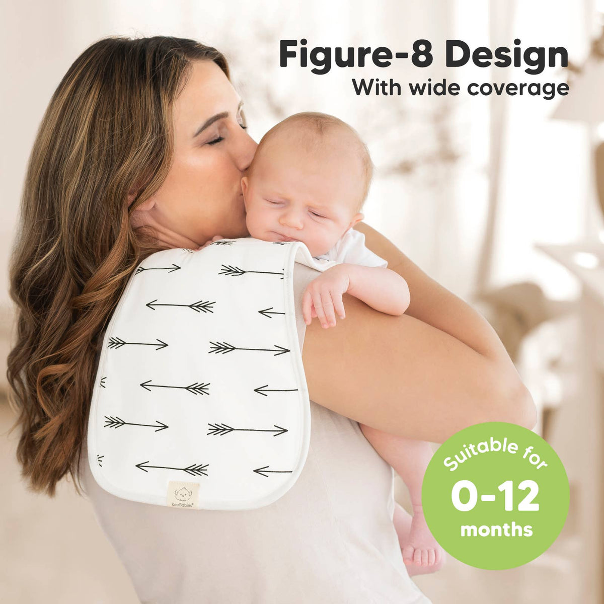 Grayscape 5-Pack Urban Burp Cloths