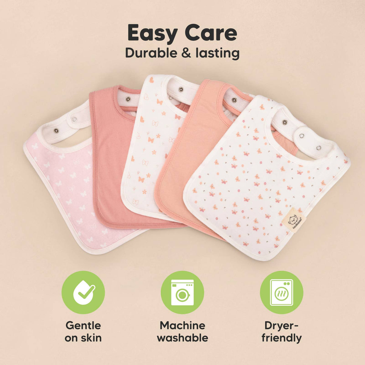 Butterflies 8-Pack Coast Drool Bibs