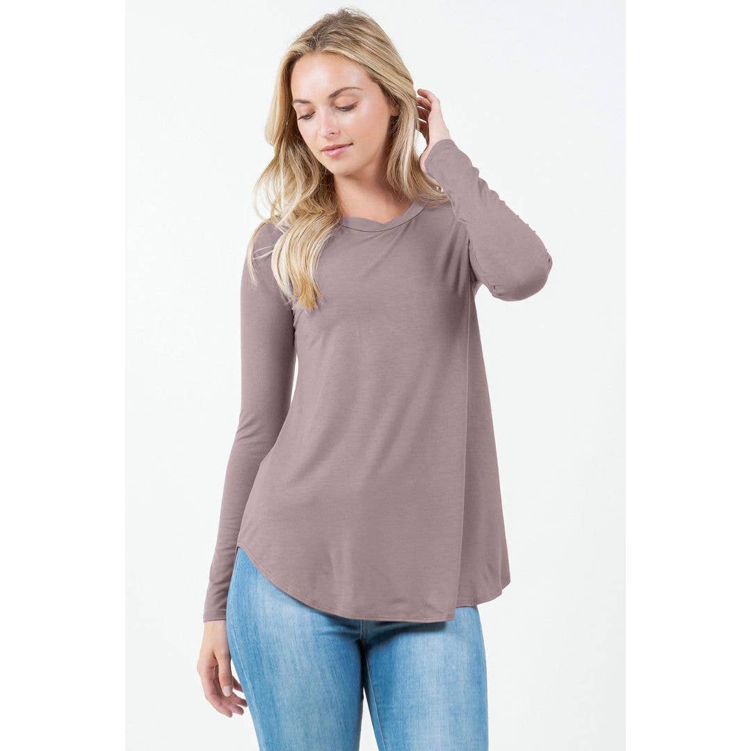 Crew Neck Long Sleeve Top