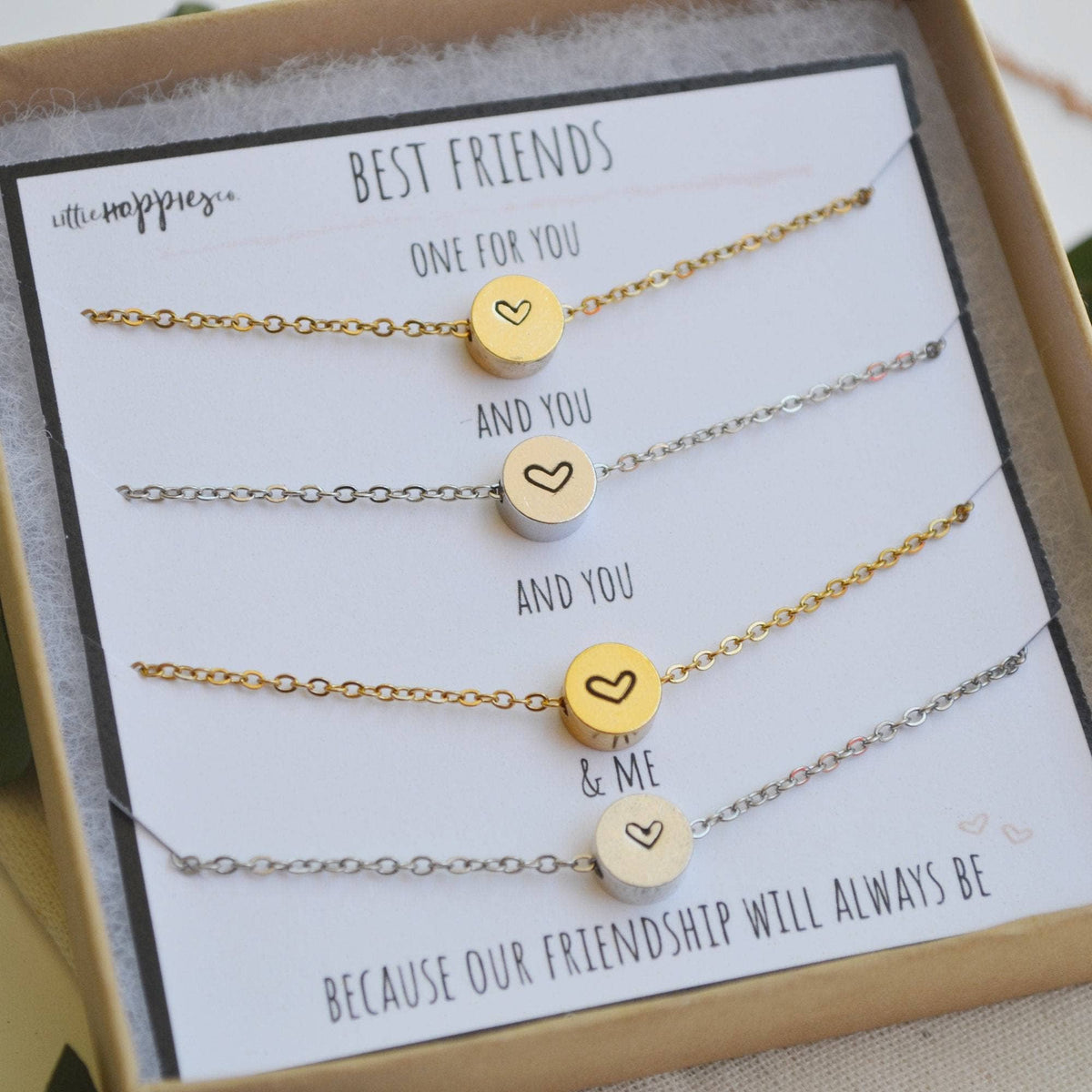 4 Friends Necklace Set