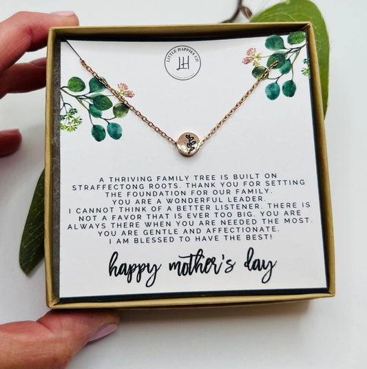 Mother's Day Gift, Vine Charm Necklace