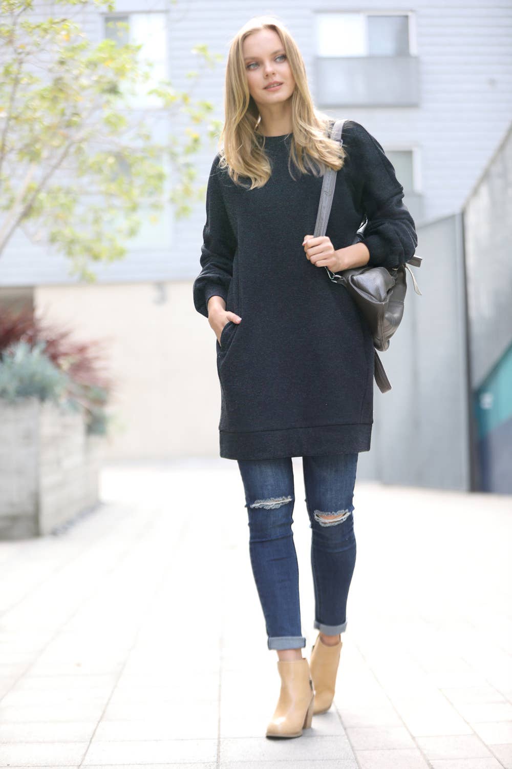 Sweatshirt Tunic Dress