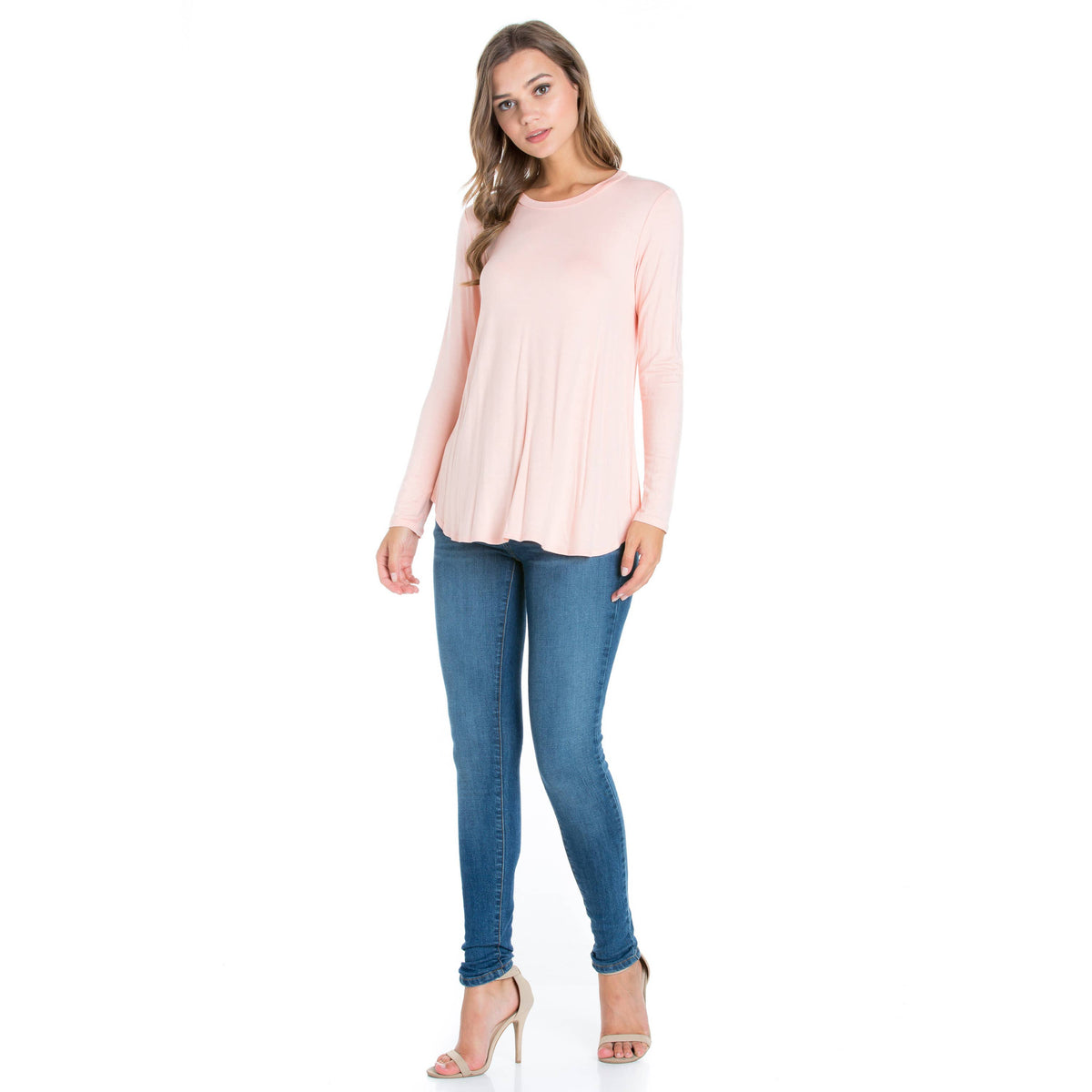 Crew Neck Long Sleeve Top